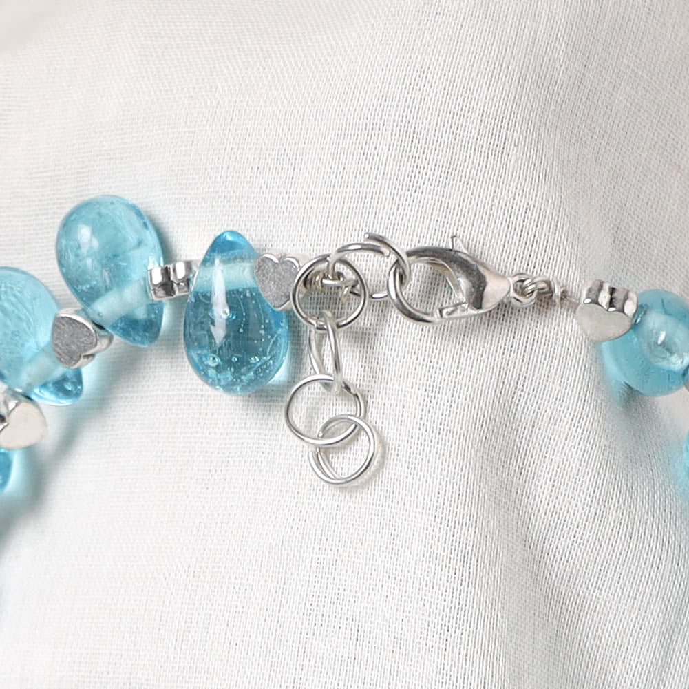 Blue - Handcrafted Stone Work GS Anklet 01