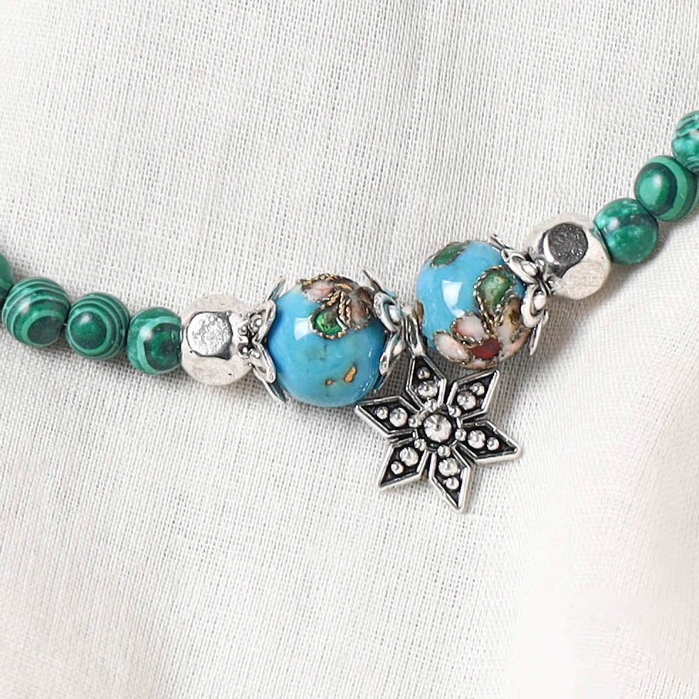 Multicolor - Handcrafted Stone Work GS Anklet 03