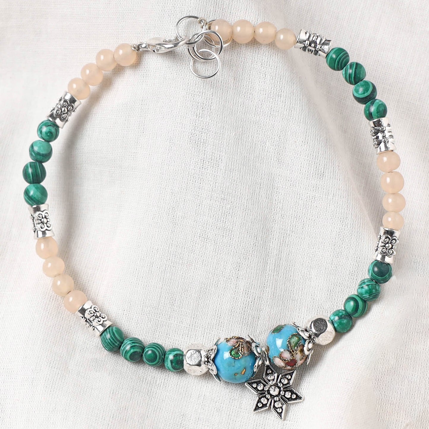Multicolor - Handcrafted Stone Work GS Anklet 03