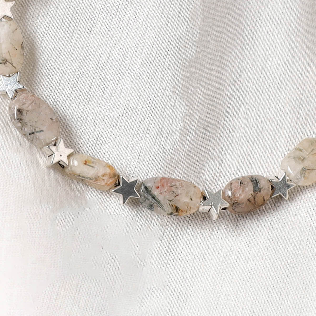 Brown - Handcrafted Stone Work GS Anklet 06