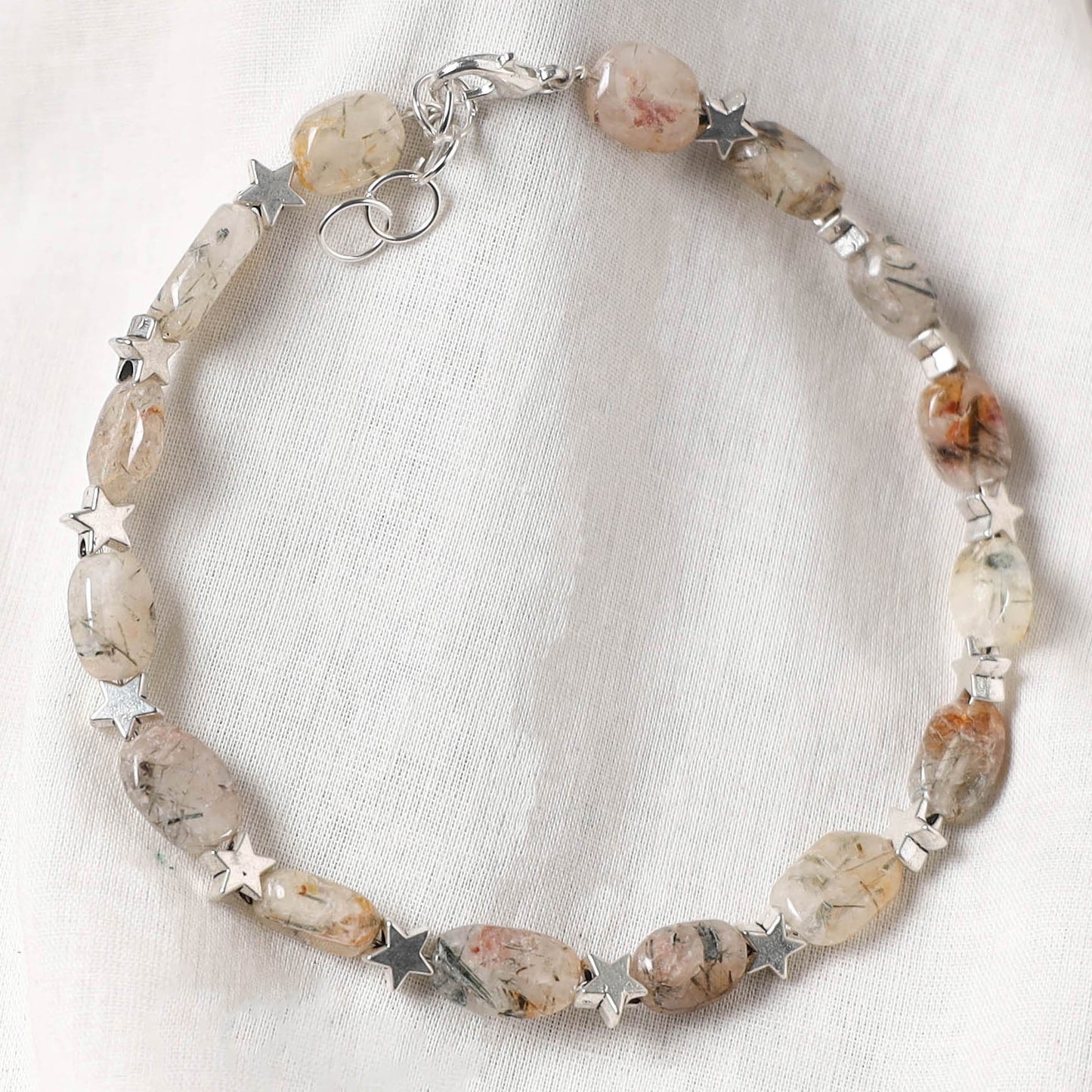 Brown - Handcrafted Stone Work GS Anklet 06