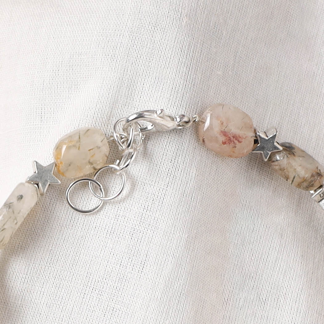 Brown - Handcrafted Stone Work GS Anklet 06