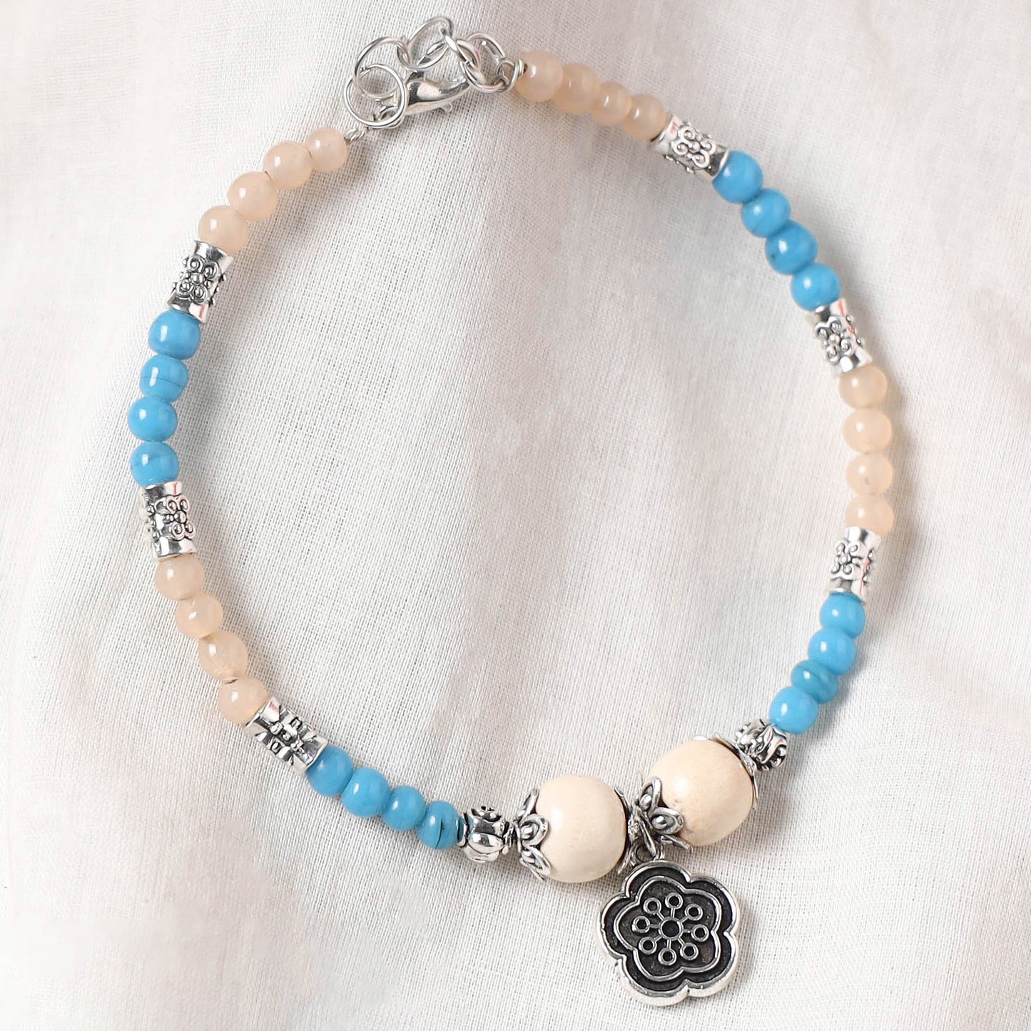 Multicolor - Handcrafted Stone Work GS Anklet 07
