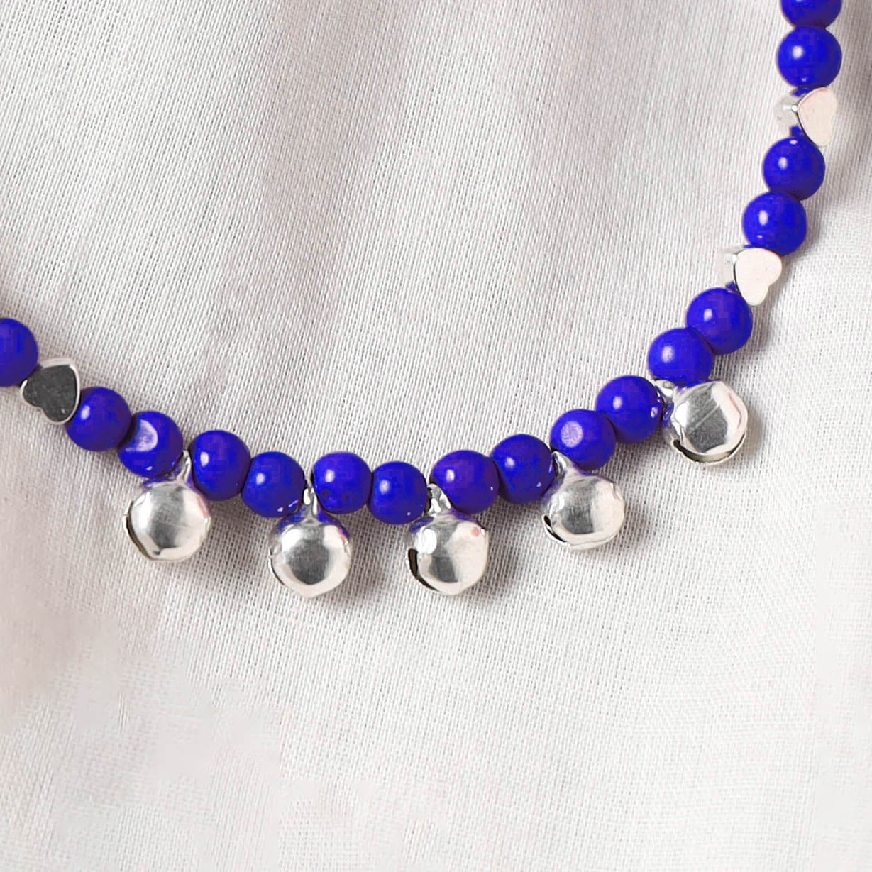 Blue - Handcrafted Stone Work GS Anklet 12