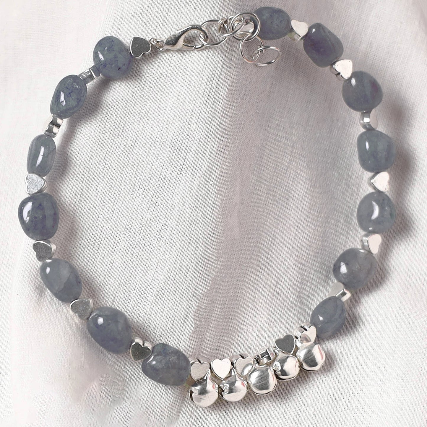 Grey - Handcrafted Stone Work GS Anklet 15
