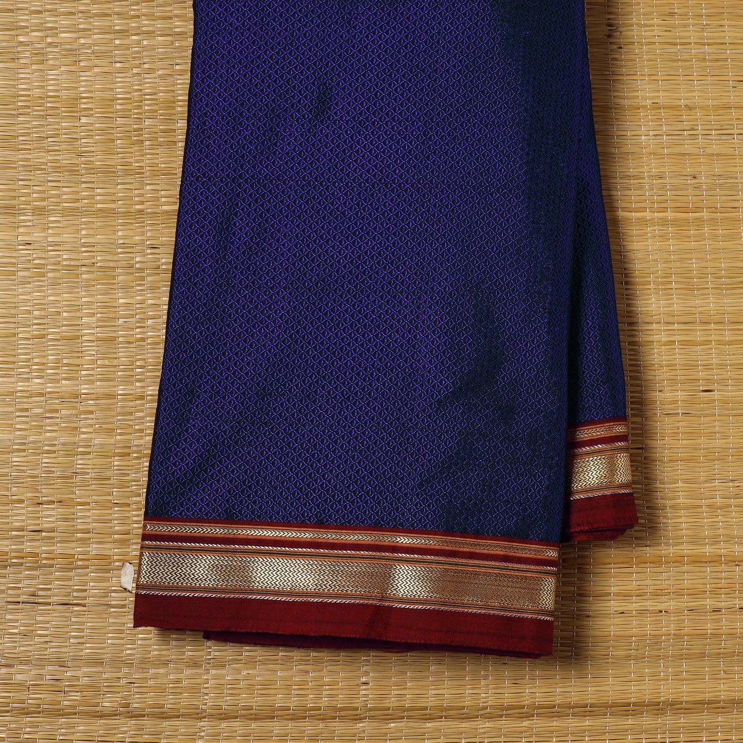 Purple - Karnataka Weave Cotton Khun Fabric 01