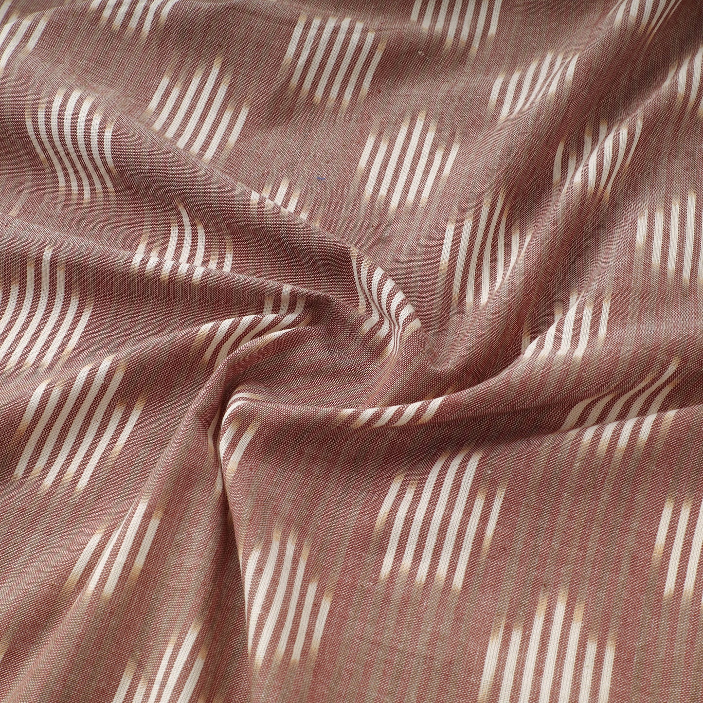 Brown - Pochampally Ikat Weave Cotton Fabric 15