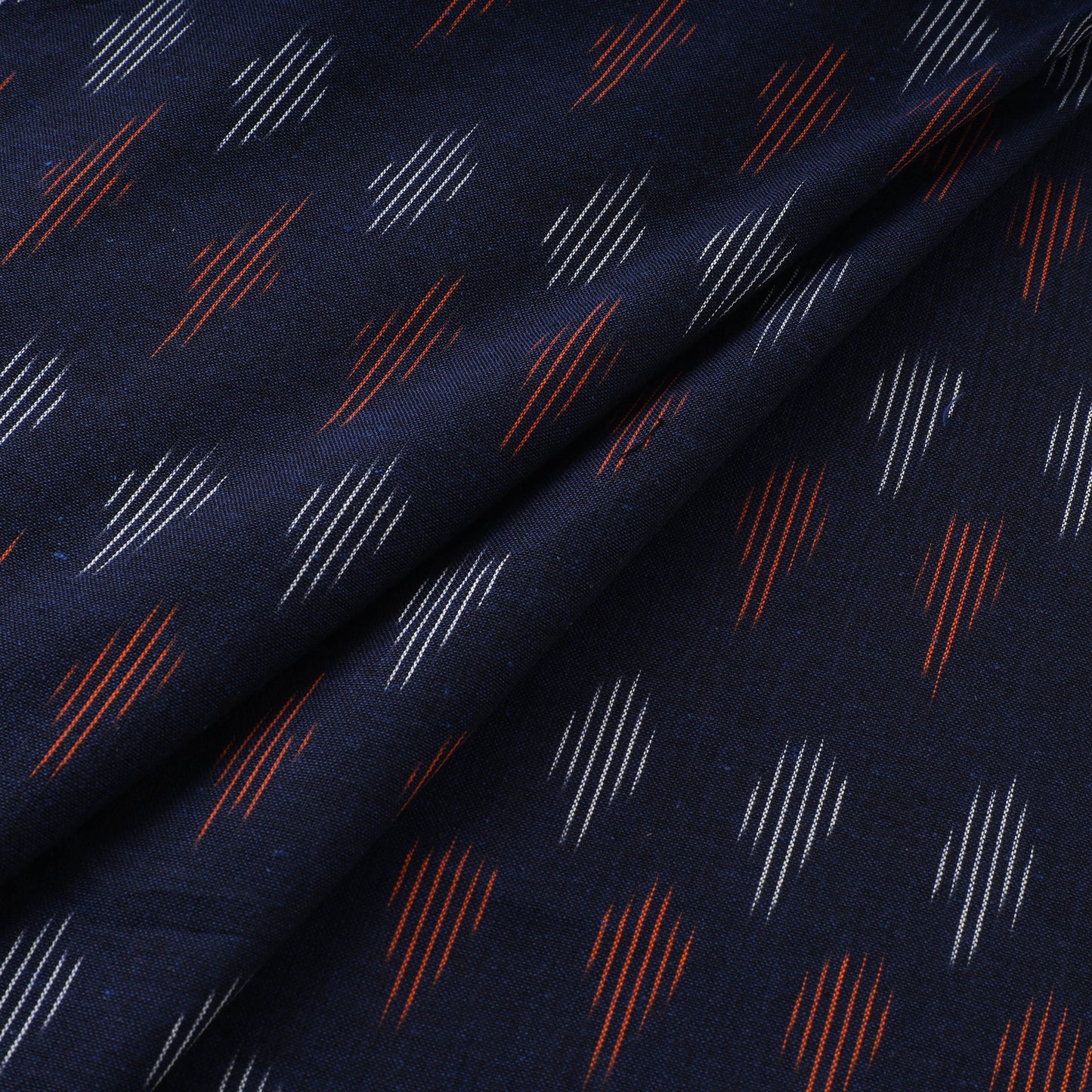 Blue - Pochampally Ikat Weave Cotton Fabric 16