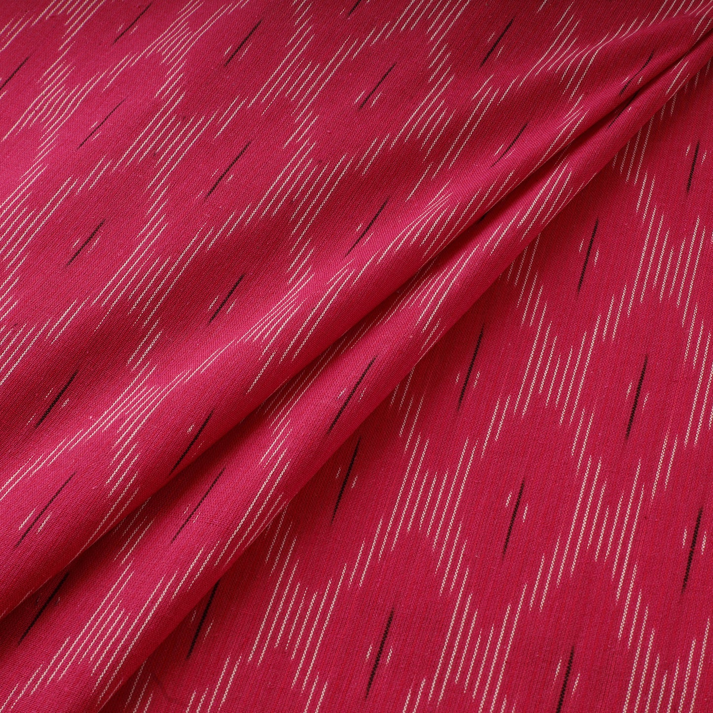Pink - Pochampally Ikat Weave Cotton Fabric 20