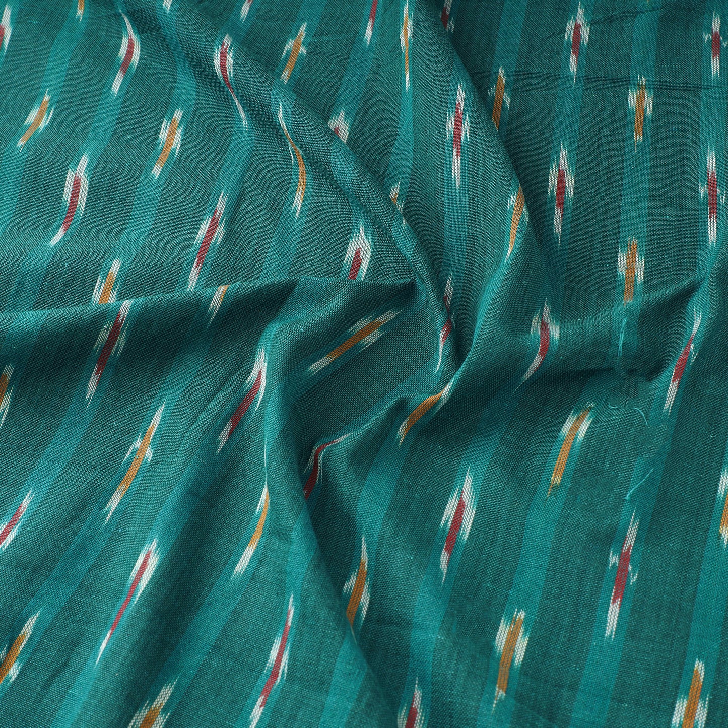 Blue - Pochampally Ikat Weave Cotton Fabric 25