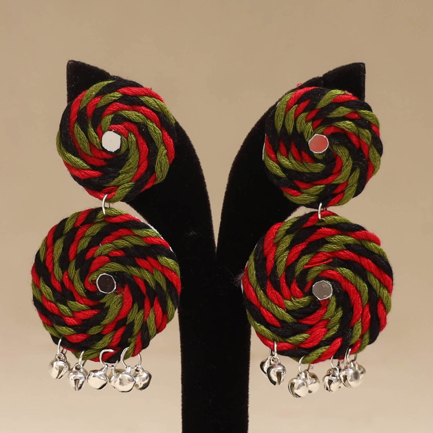 Multicolor - Mayera Ghungroo Work Thread Earrings