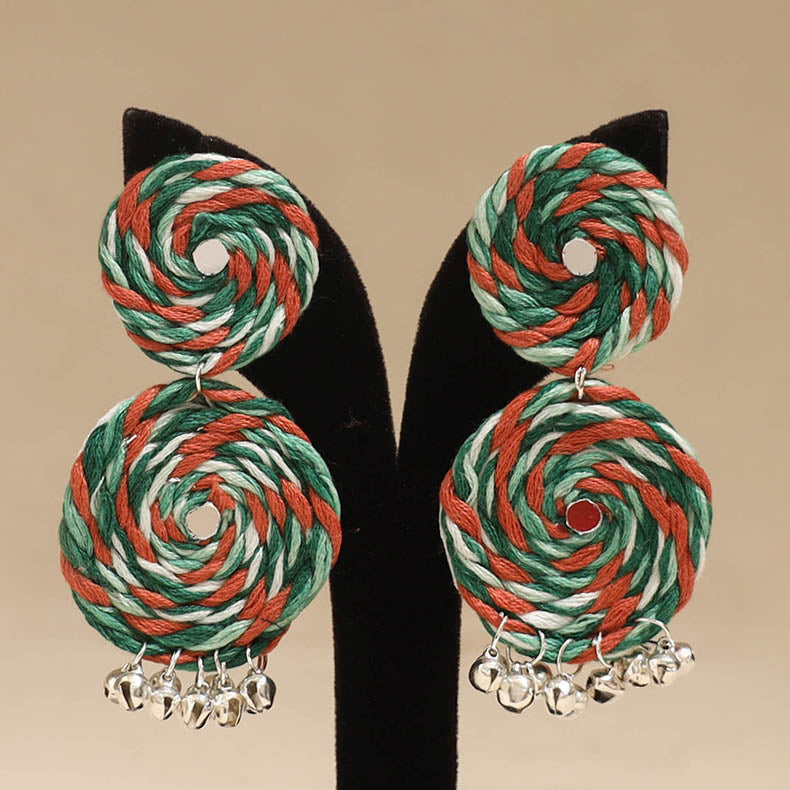 Multicolor - Nikhat Ghungroo Work Thread Earrings