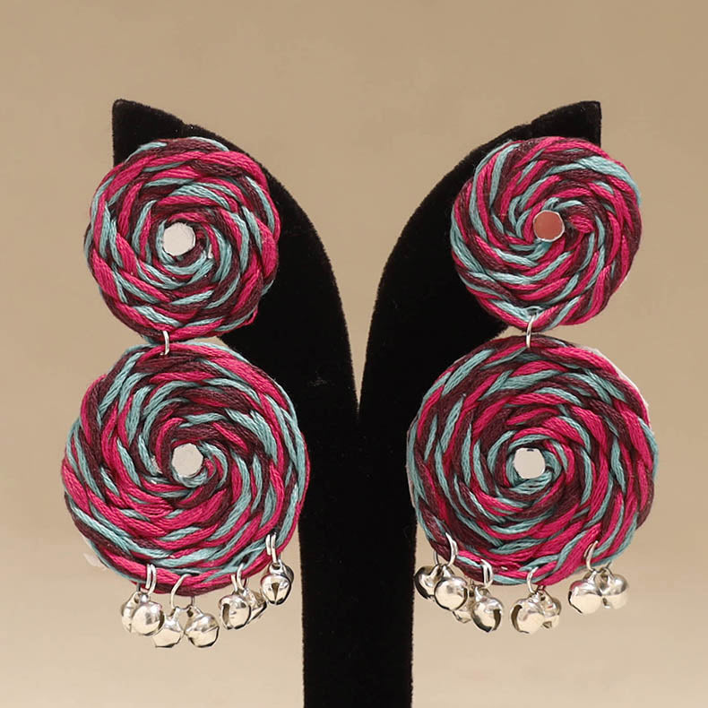 Multicolor - Zareen Ghungroo Work Thread Earrings