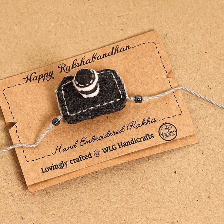 Camera - Handmade Felt Kids Rakhi