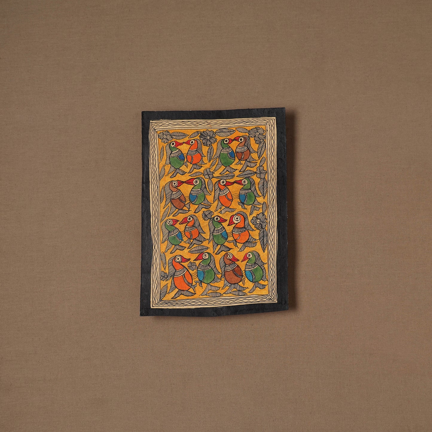 Handpainted Madhubani Painting by Santosh Paswan (10 x 7 in) 01