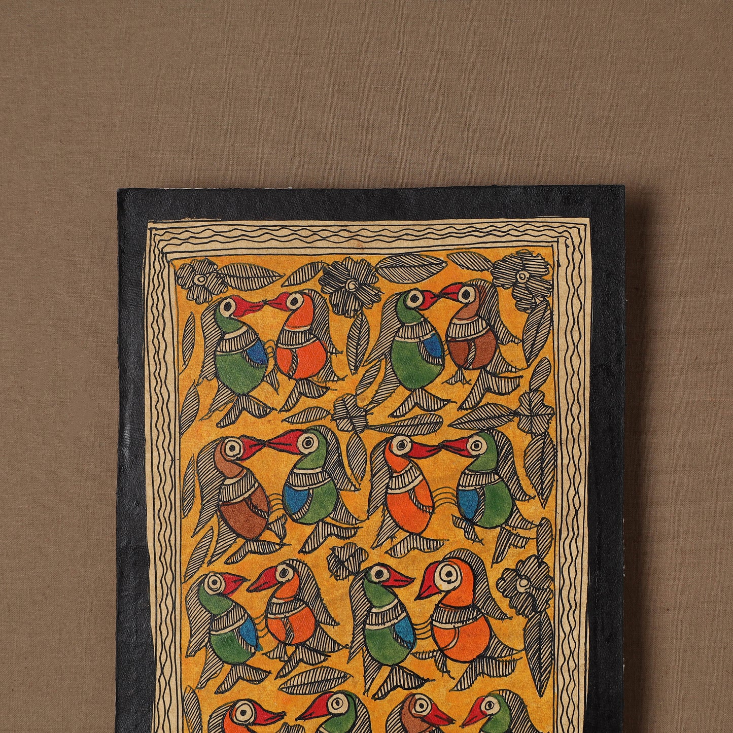 Handpainted Madhubani Painting by Santosh Paswan (10 x 7 in) 01