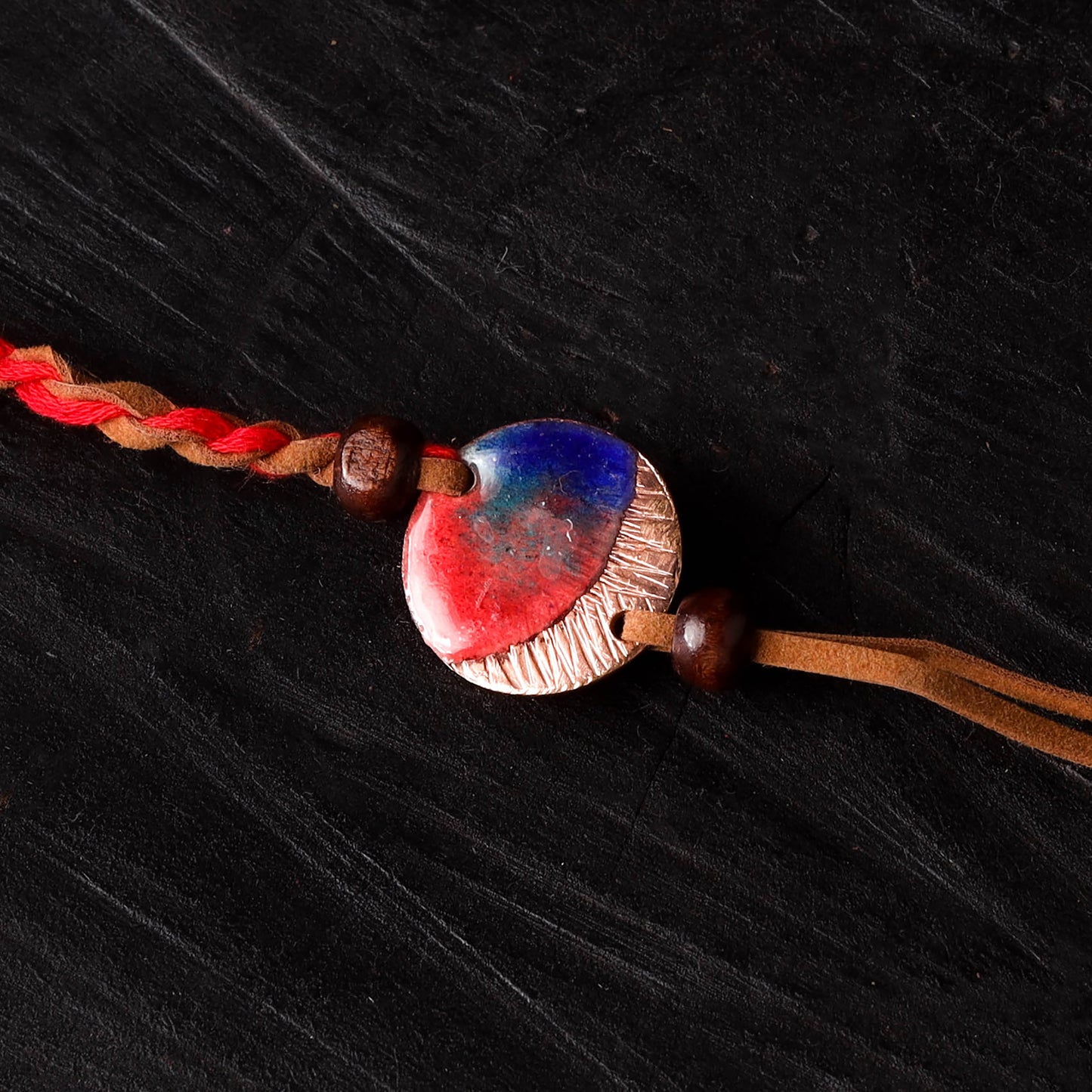 Ambar - Copper Enamel Rakhi by Ekibeki 21