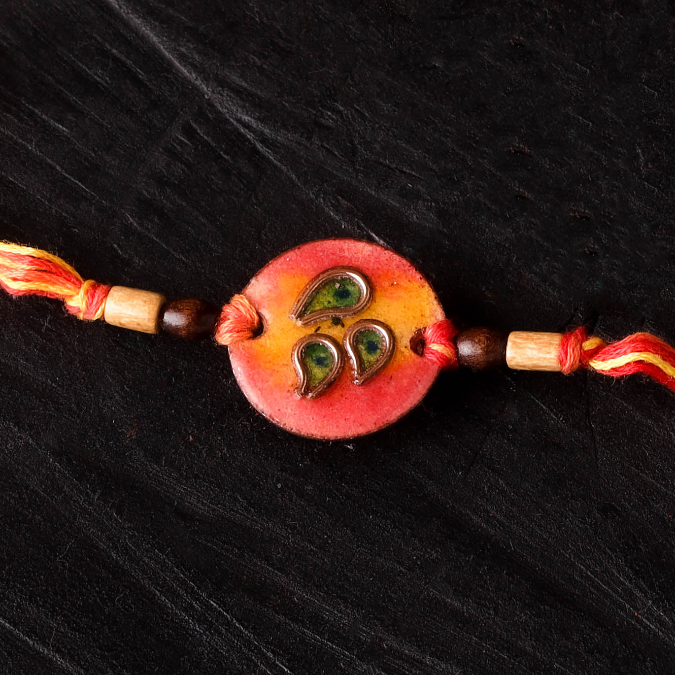 Morpankh - Copper Enamel Rakhi by Ekibeki 25