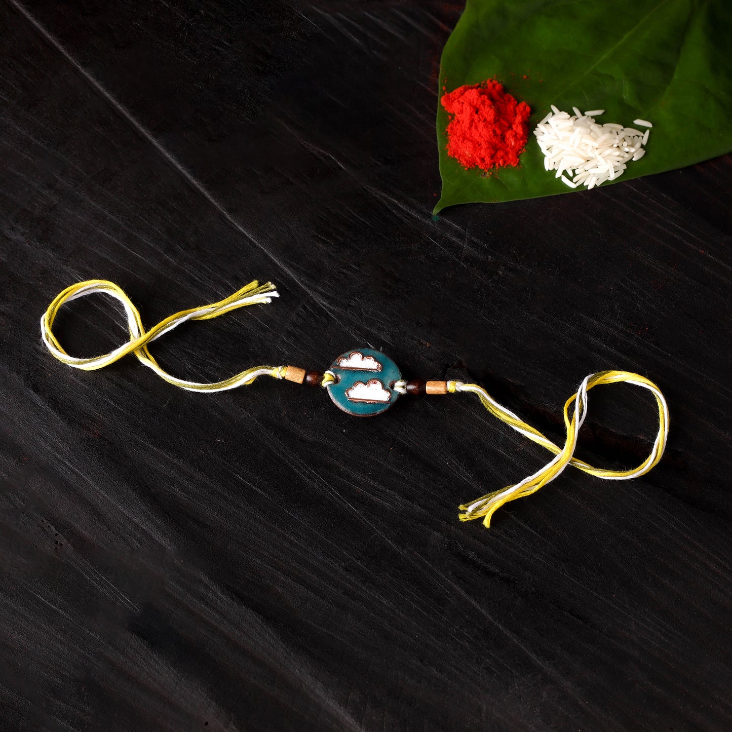 Baadal - Copper Enamel Work Rakhi by Ekibeki 28