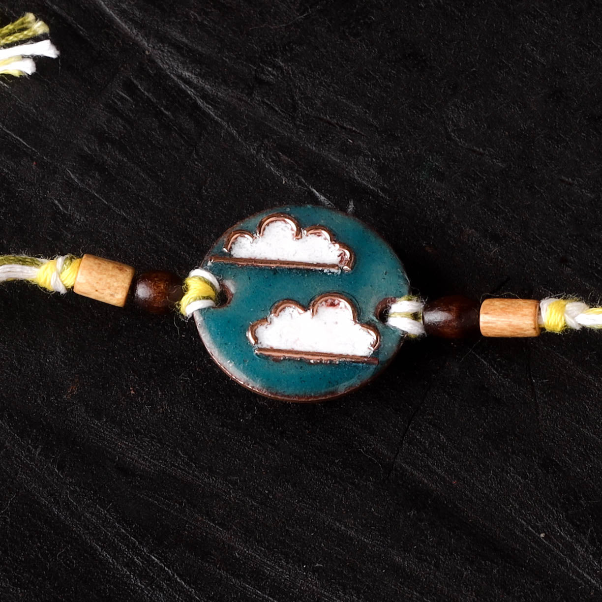 Baadal - Copper Enamel Work Rakhi by Ekibeki 28
