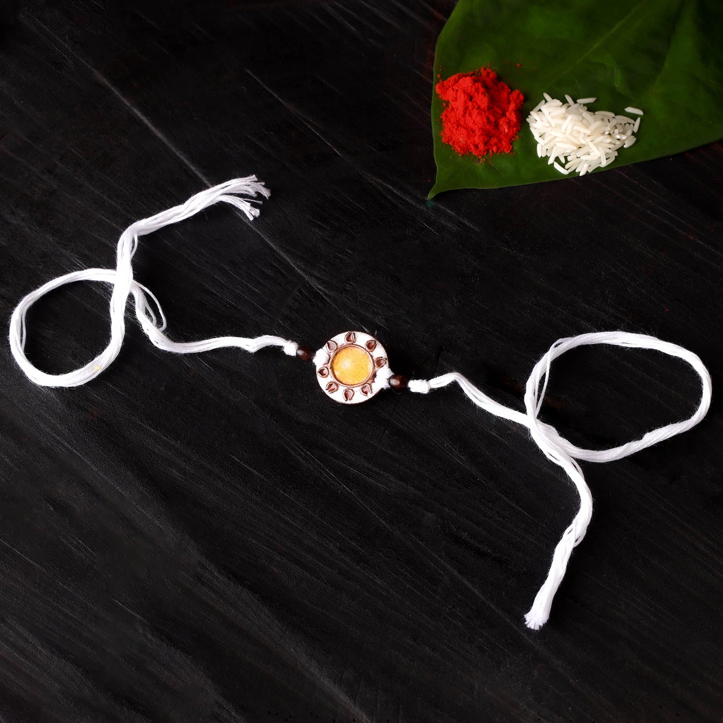 Sooraj - Copper Enamel Work Rakhi by Ekibeki 31