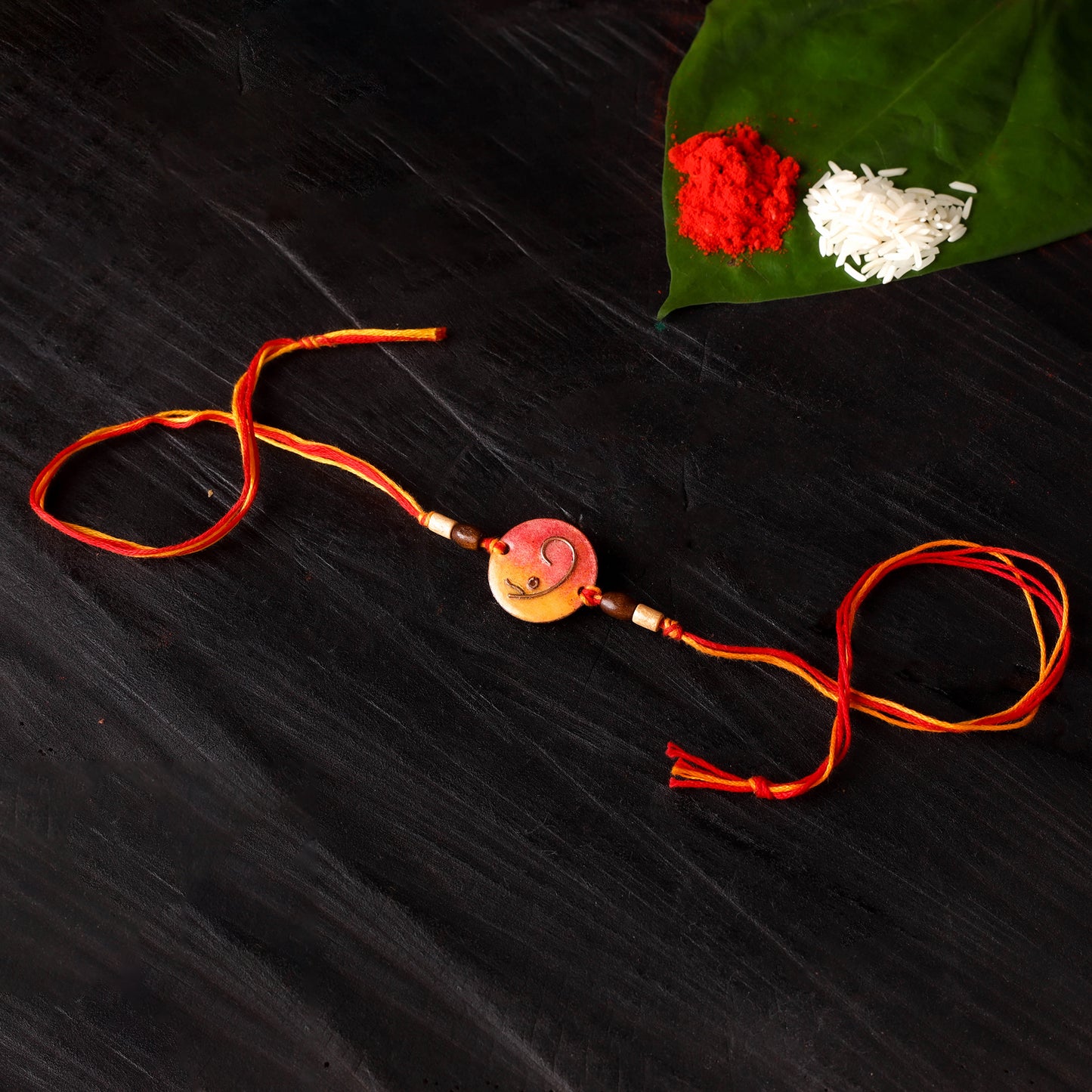 Ganesha - Copper Enamel Rakhi by Ekibeki 36