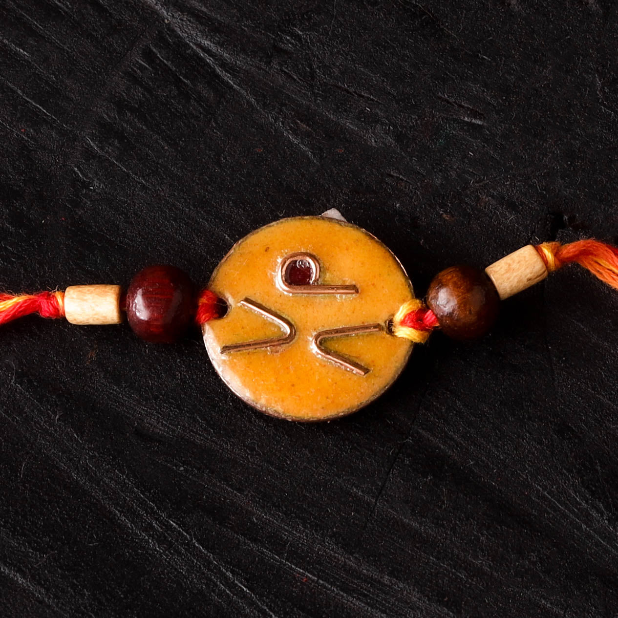Lol - Copper Enamel Work Rakhi by Ekibeki 40