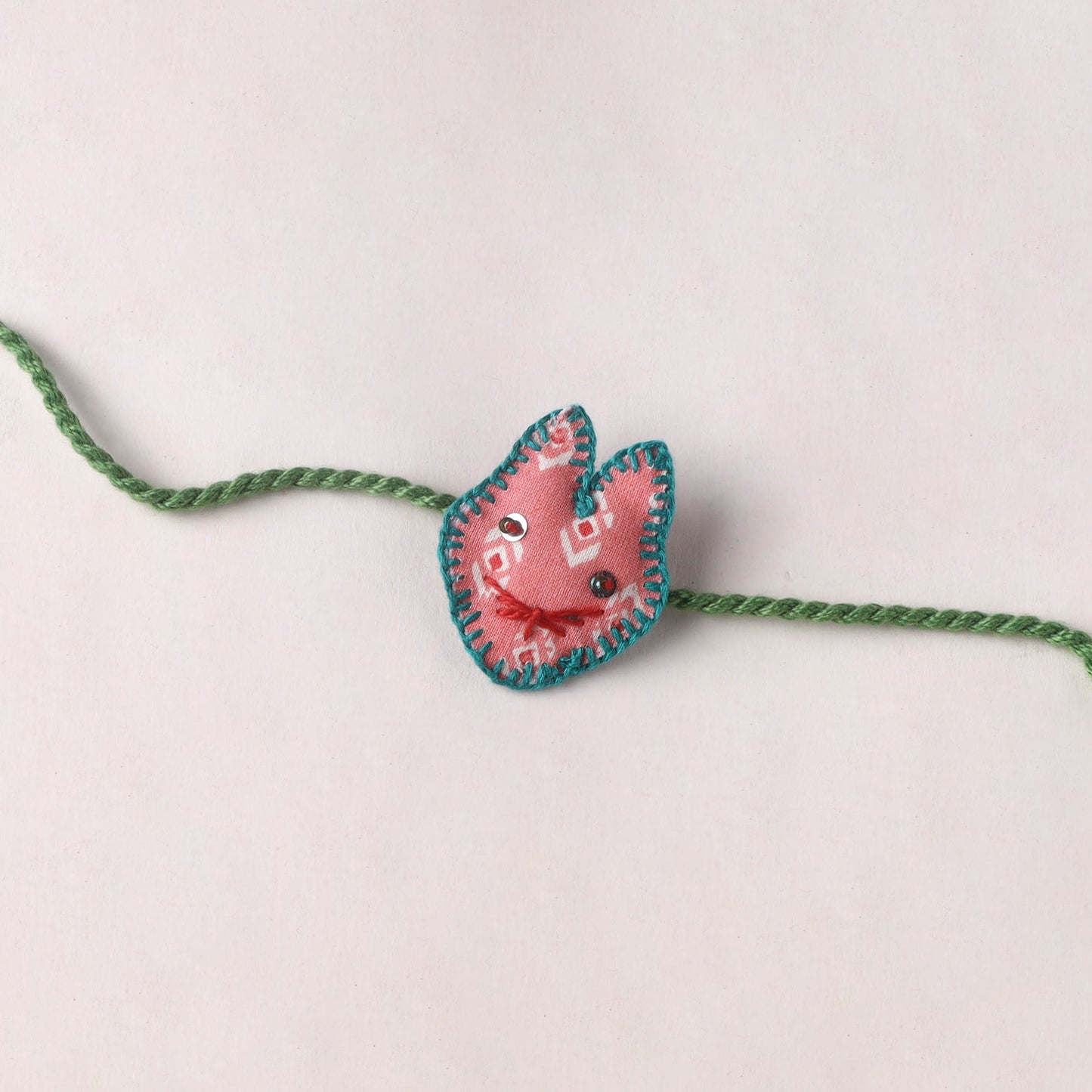Cat - Handmade Threadwork Kids Rakhi (Assorted) 09