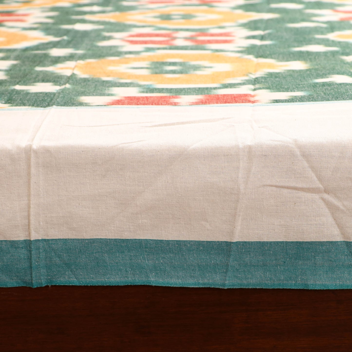 Pochampally Ikat Weave Cotton Double Bedsheet Set (108 x 90 in) 35