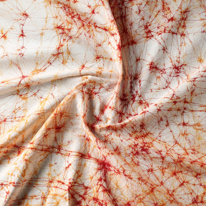 Red - Hand Batik Printed Pure Cotton Fabric