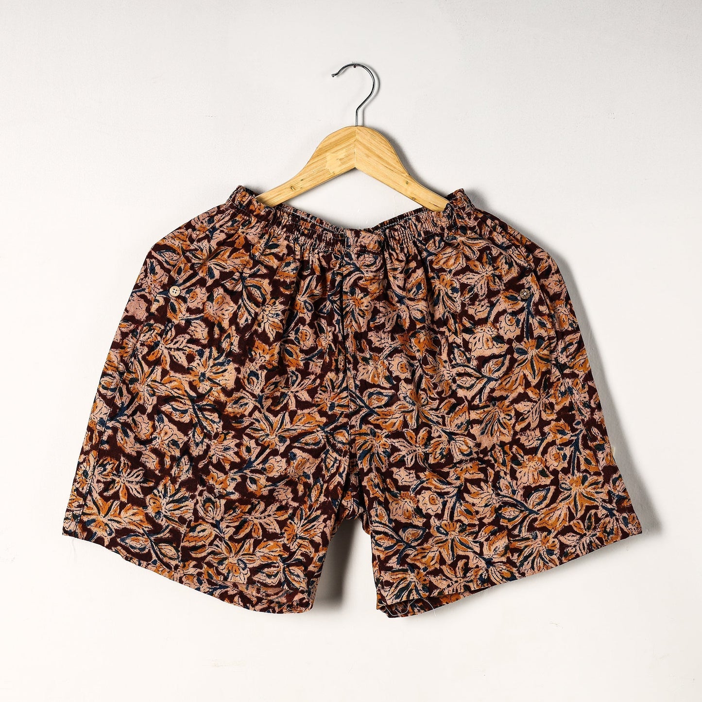 Buy Kalamkari Block Printed Cotton Unisex Boxer/Shorts Online at iTokri.com