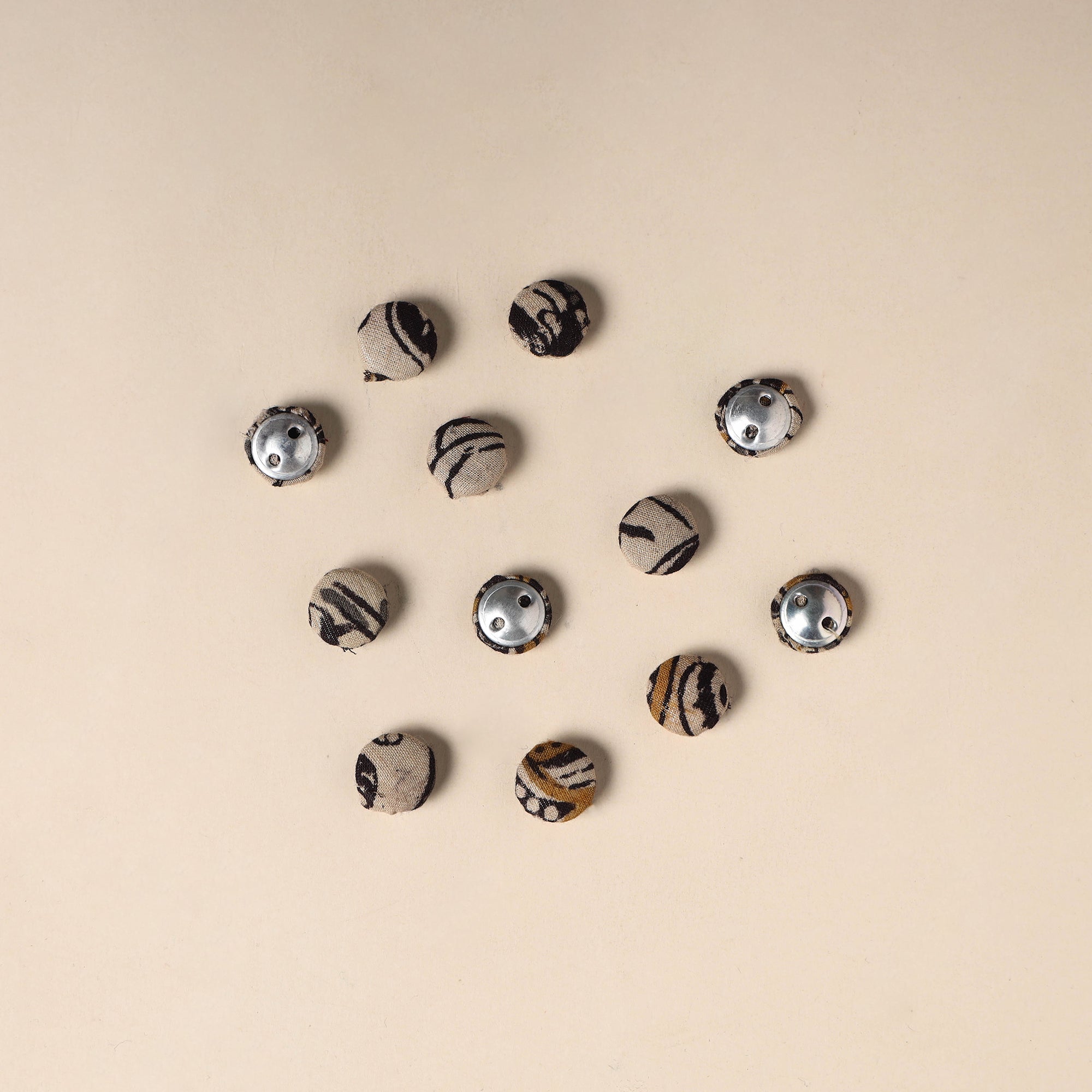 1.5cm Handmade Fabric Button Small (Set Of 12) 37 main image 1
