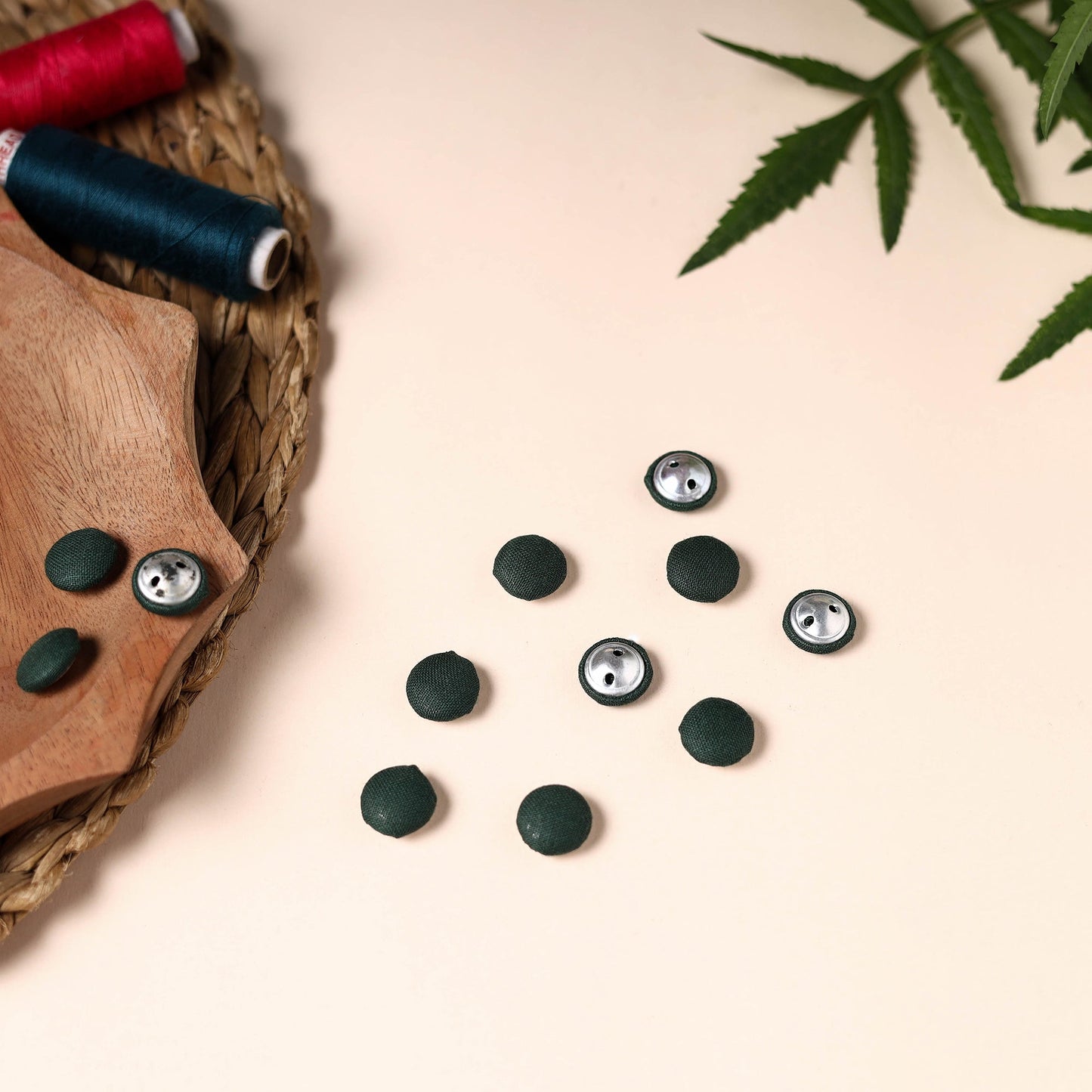 Buttonbaaz Handmade Fabric Button Small
