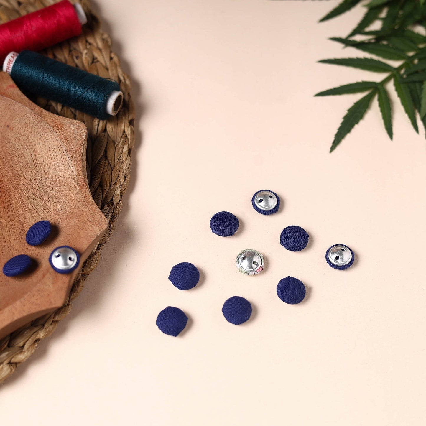 Buttonbaaz Handmade Fabric Button Small