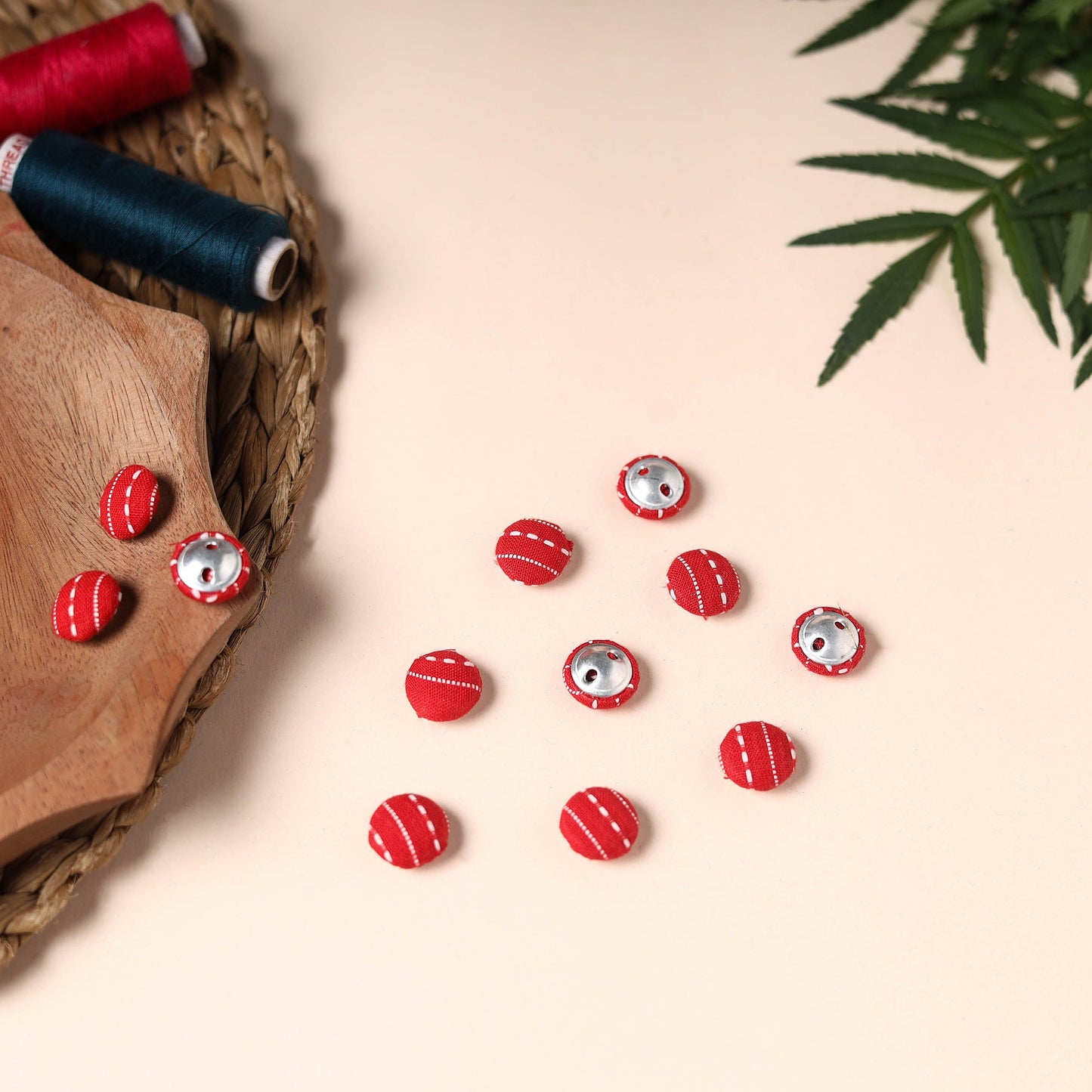 Buttonbaaz Handmade Fabric Button Small