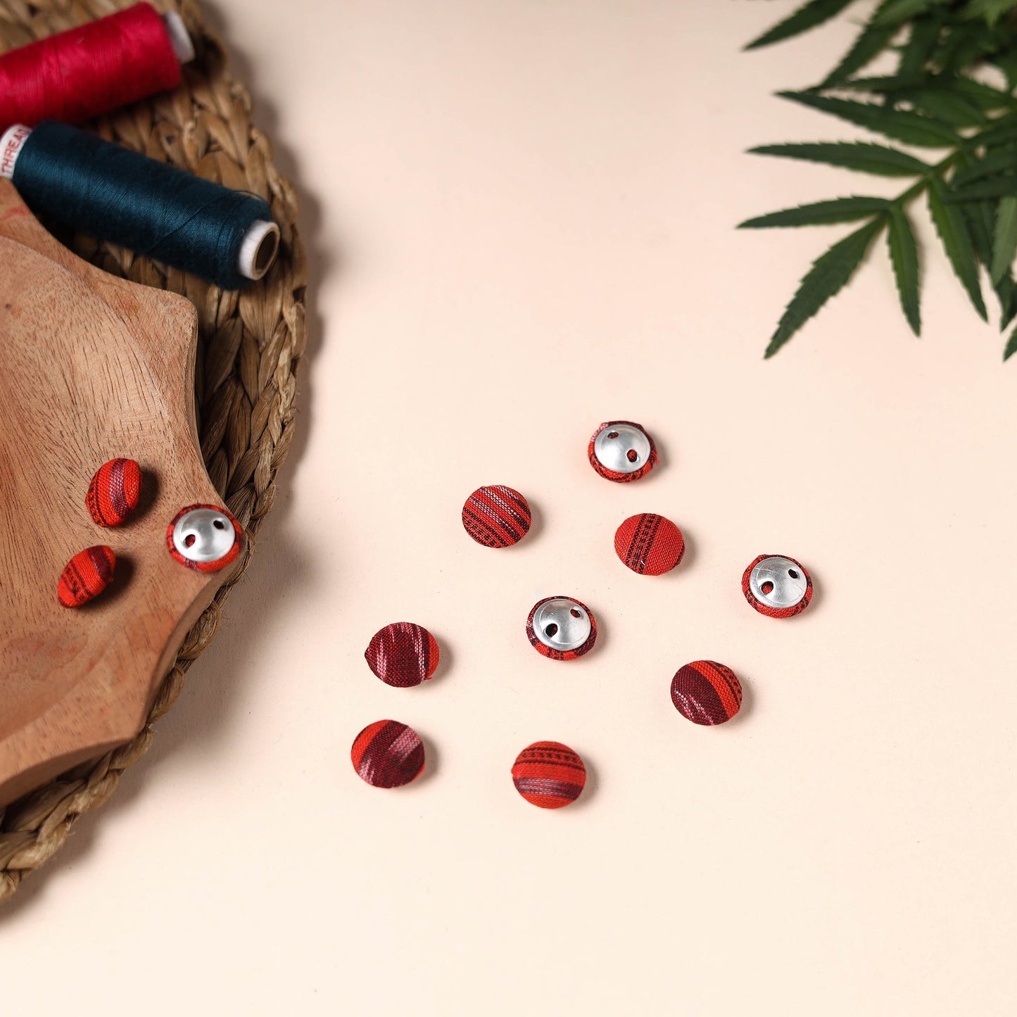 Buttonbaaz Handmade Fabric Button Small