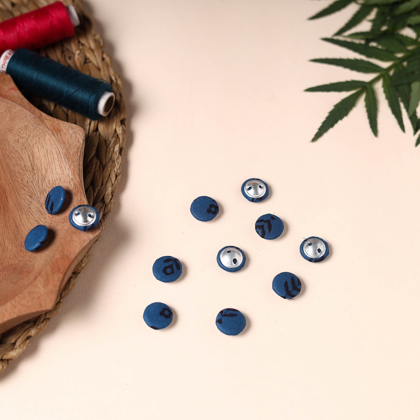 Buttonbaaz Handmade Fabric Button Small