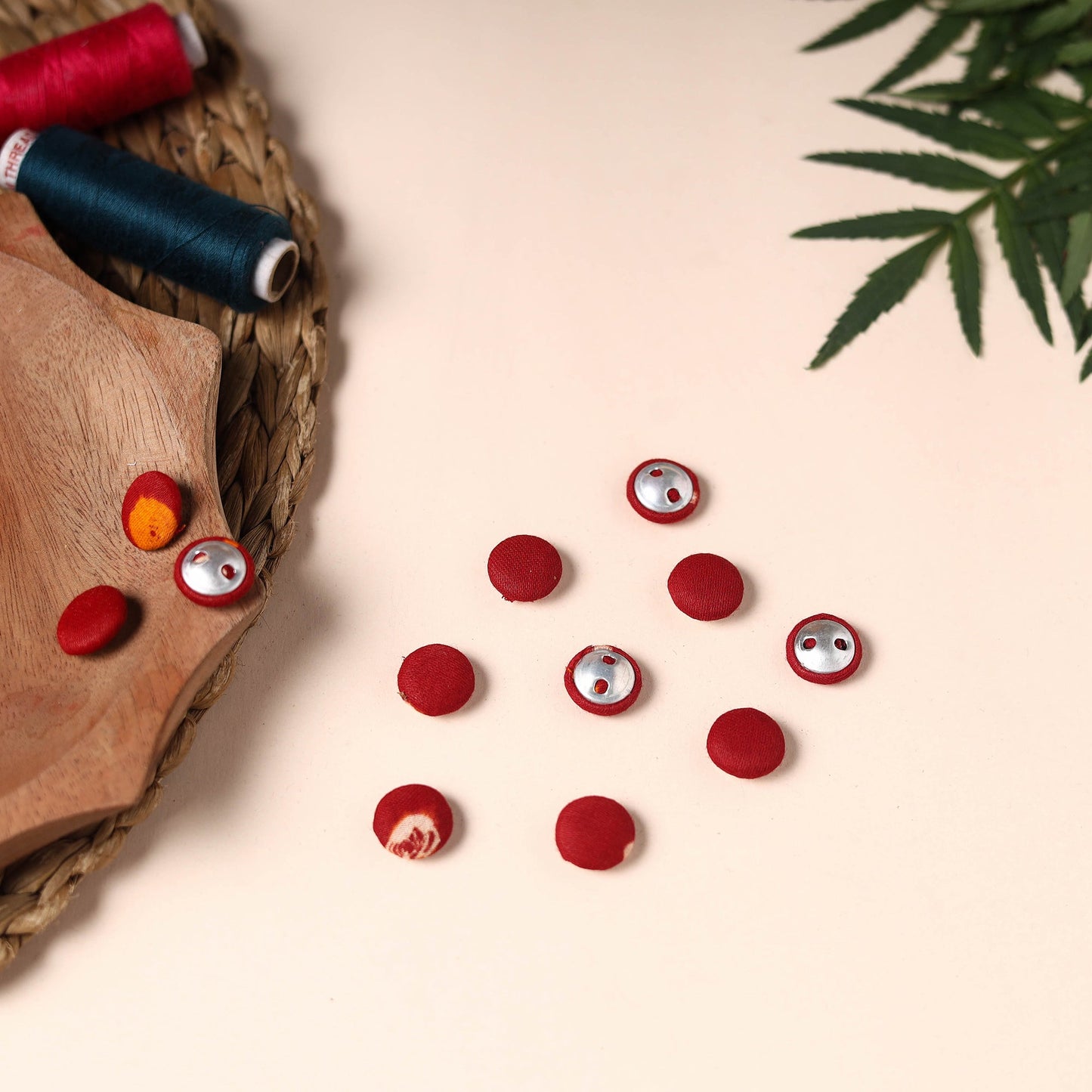 Buttonbaaz Handmade Fabric Button Small