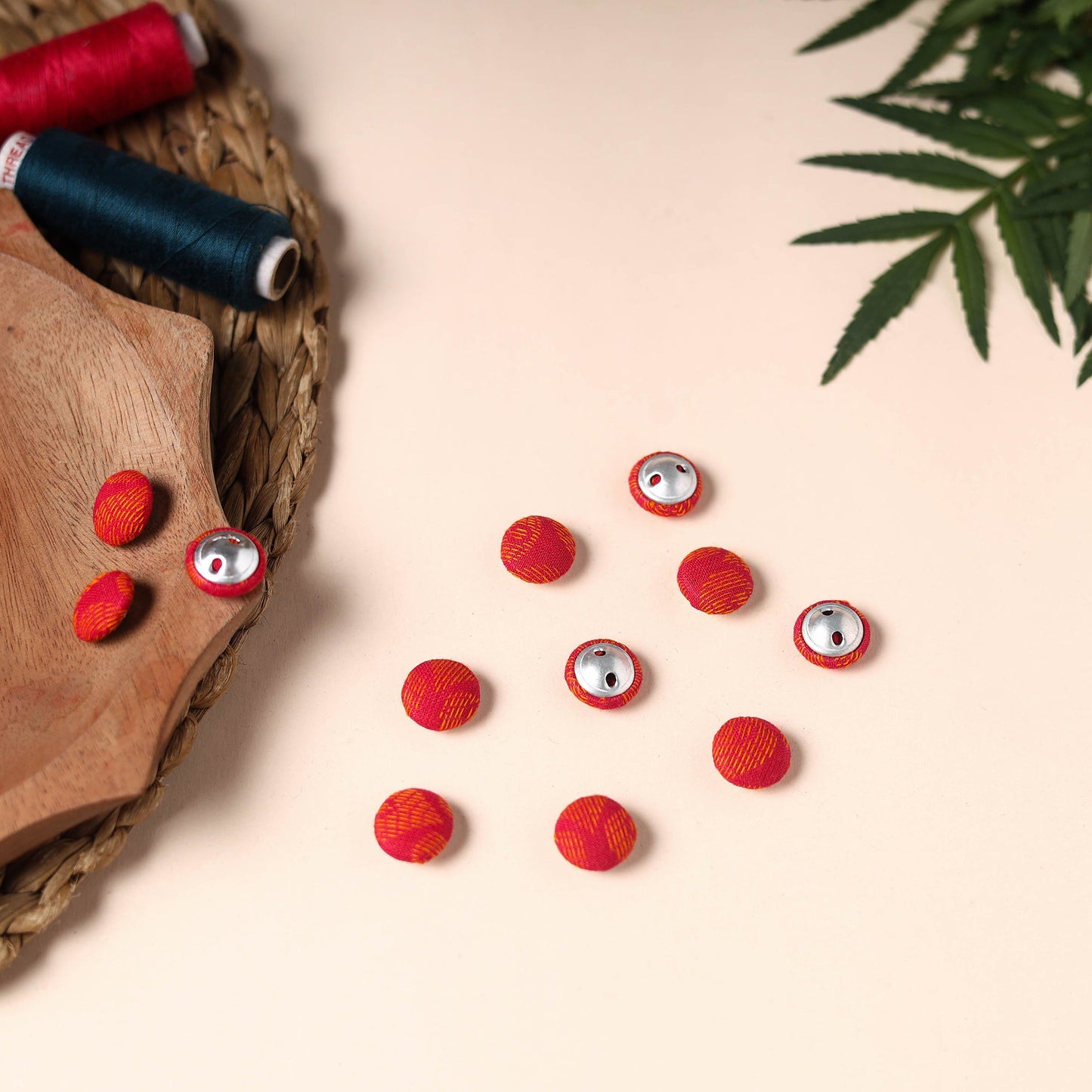 Buttonbaaz Handmade Fabric Button Small