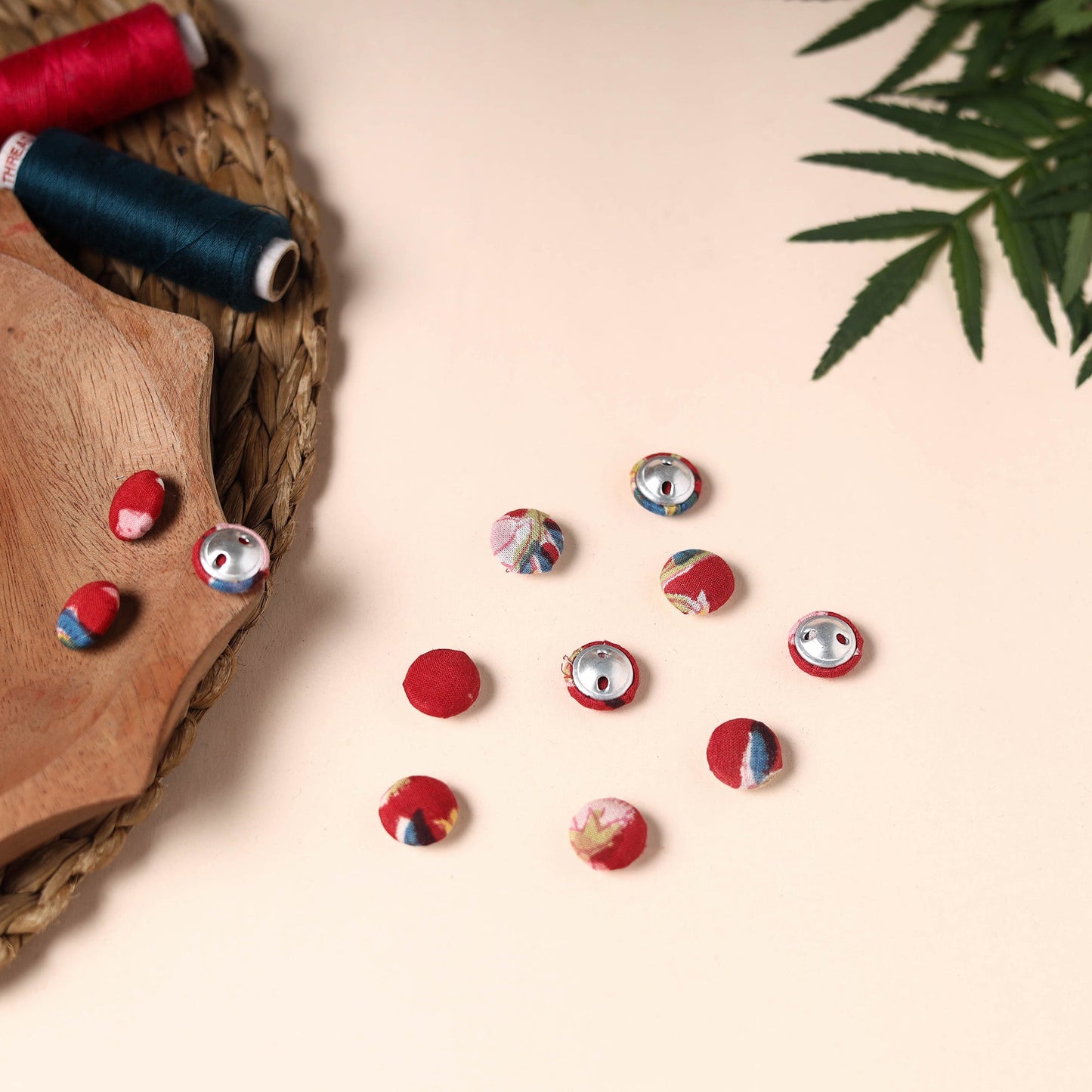 Buttonbaaz Handmade Fabric Button Small