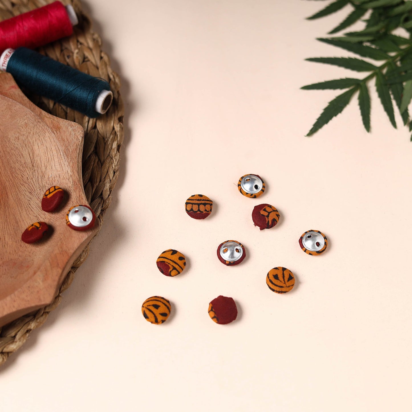 Buttonbaaz Handmade Fabric Button Small