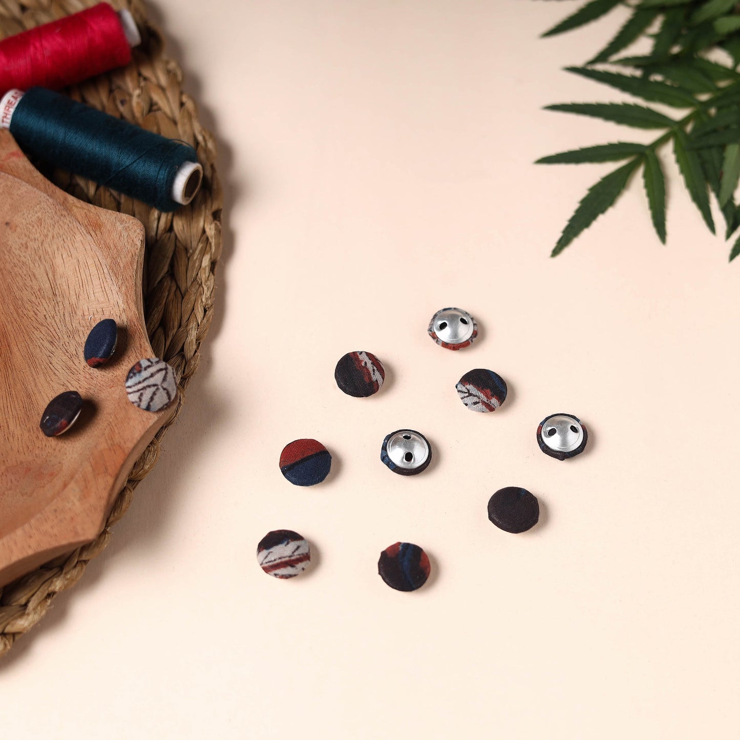 Buttonbaaz Handmade Fabric Button Small
