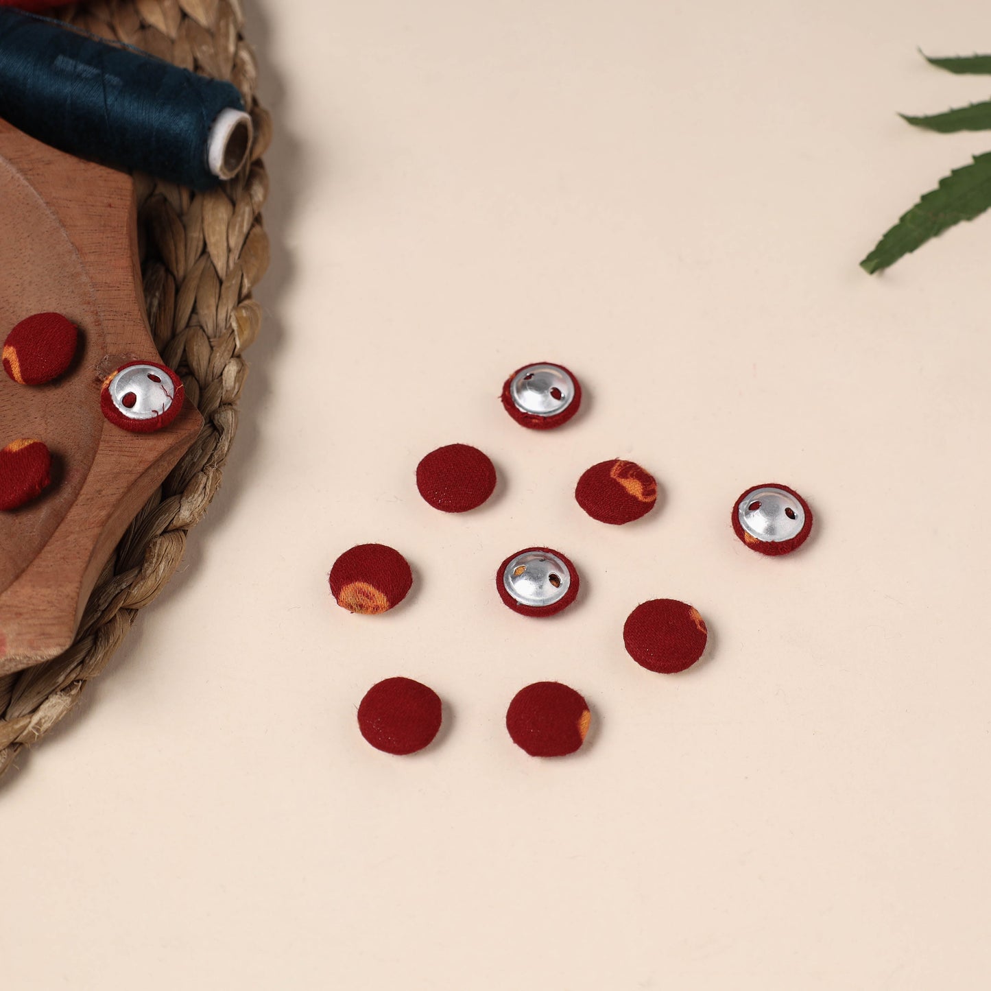Buttonbaaz Handmade Fabric Button Small
