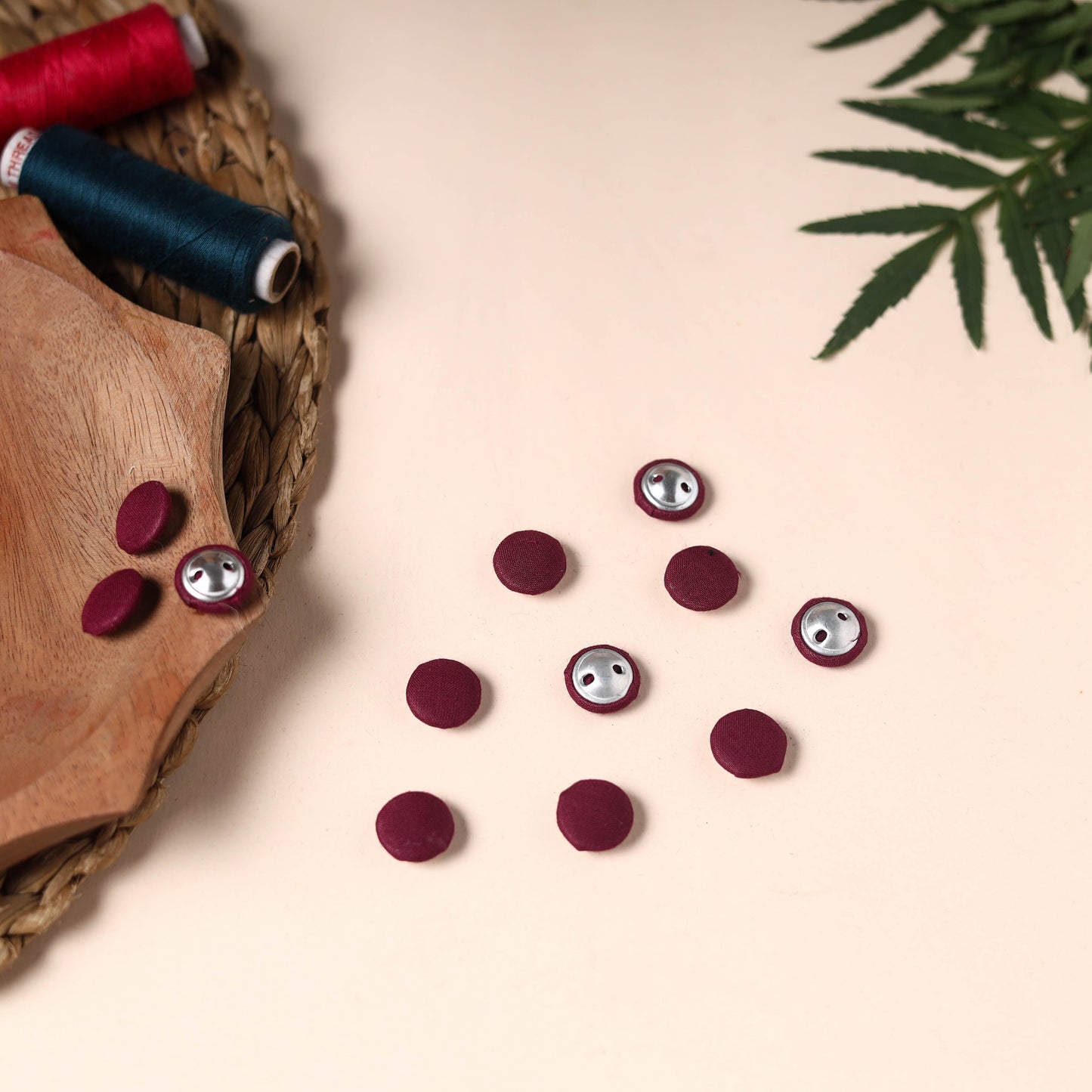 Buttonbaaz Handmade Fabric Button Small