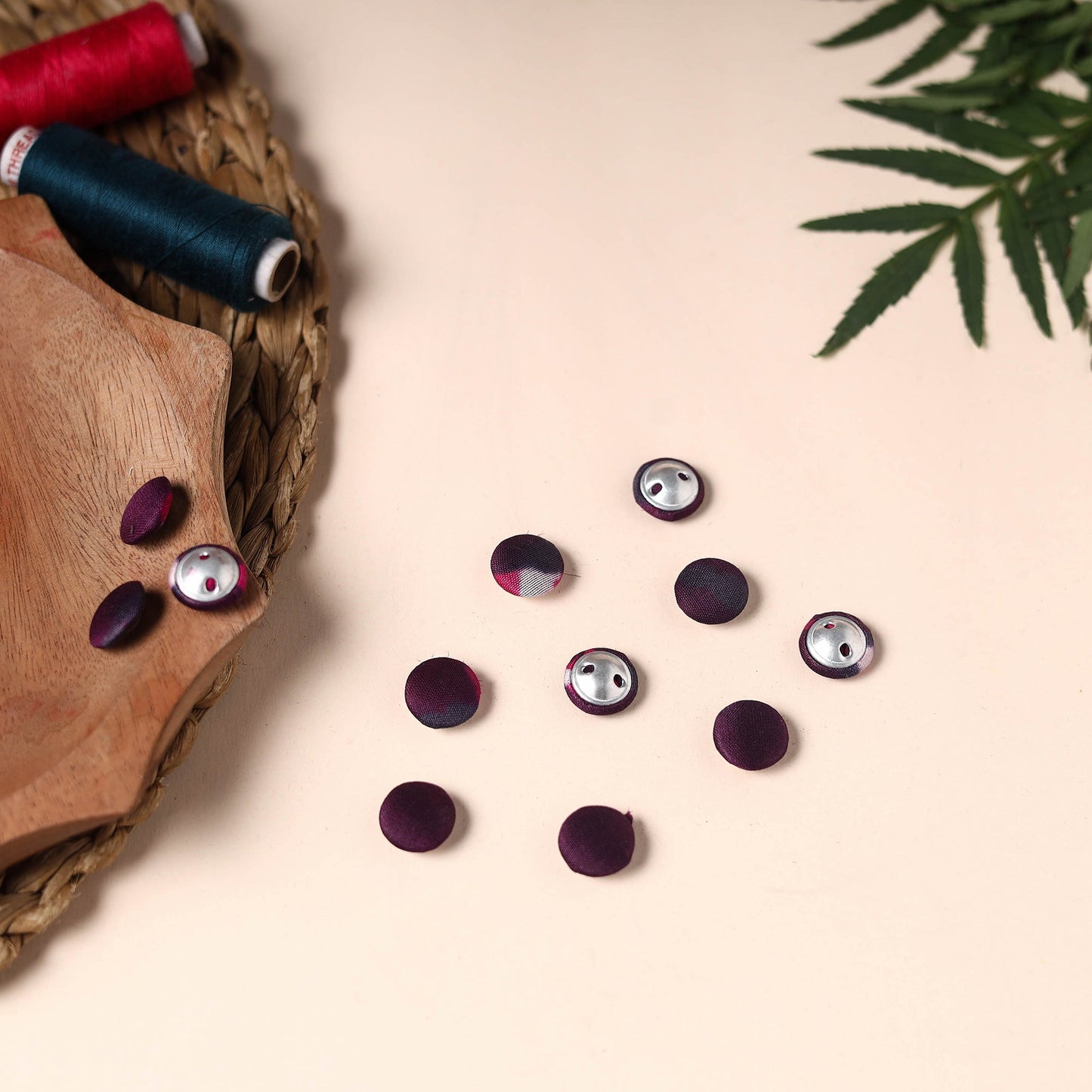 Buttonbaaz Handmade Fabric Button Small
