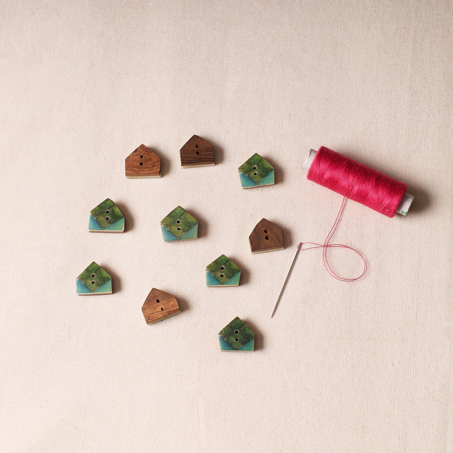 1.5cm Handmade Sambhal Clothing Button (Set of 10)
