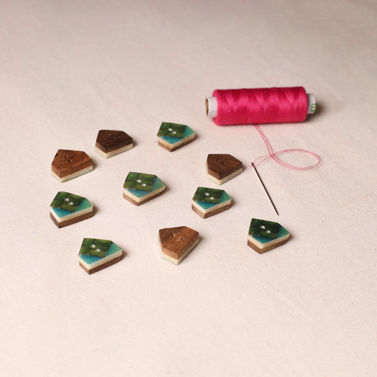 1.5cm Handmade Sambhal Clothing Button (Set of 10)