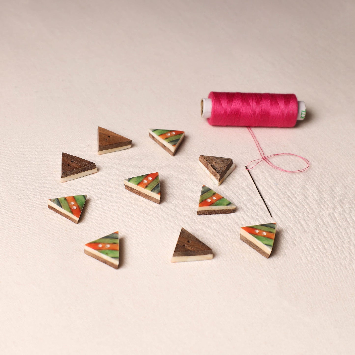1.5cm Handmade Sambhal Clothing Button (Set of 10)
