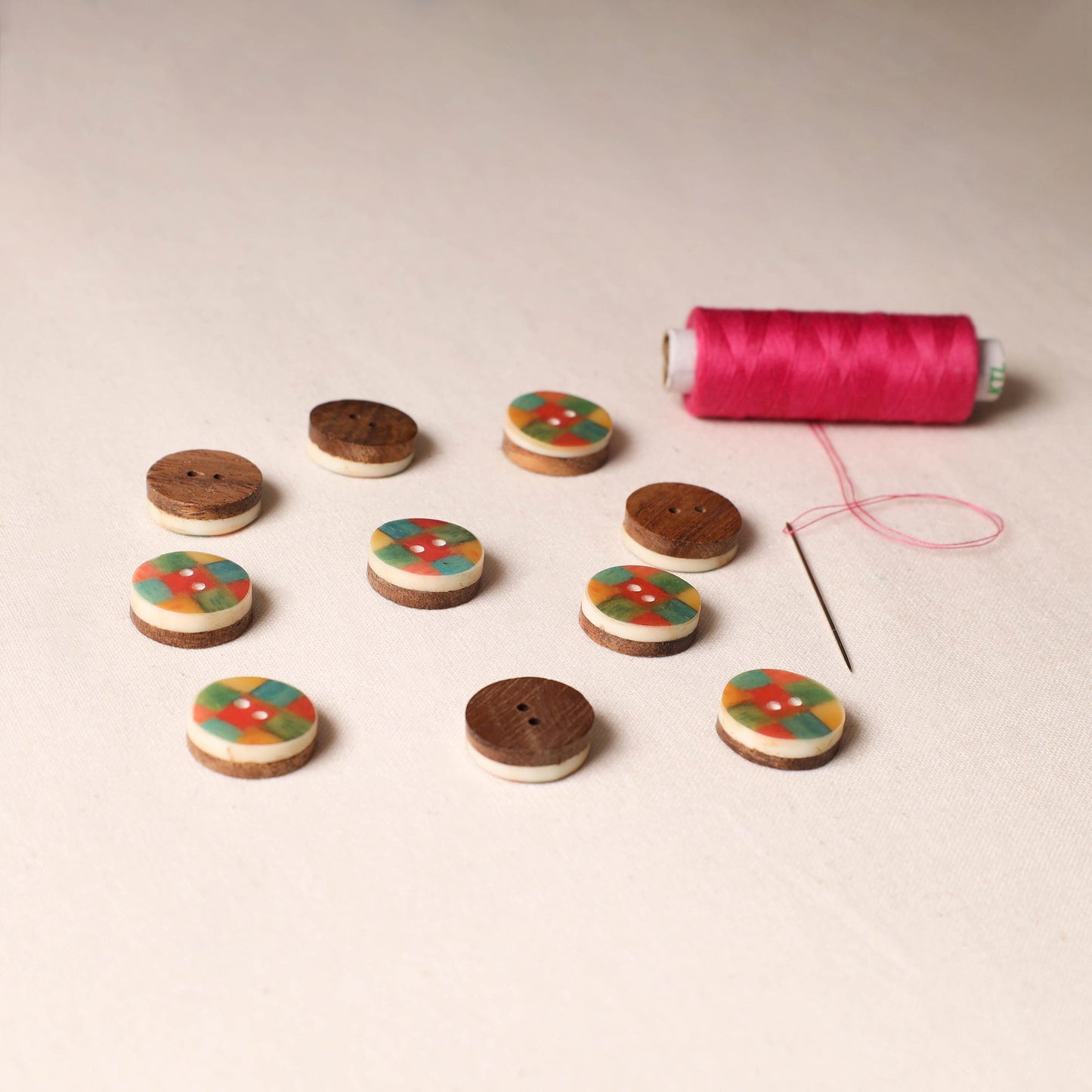 1.8cm Handmade Sambhal Clothing Button (Set of 10)