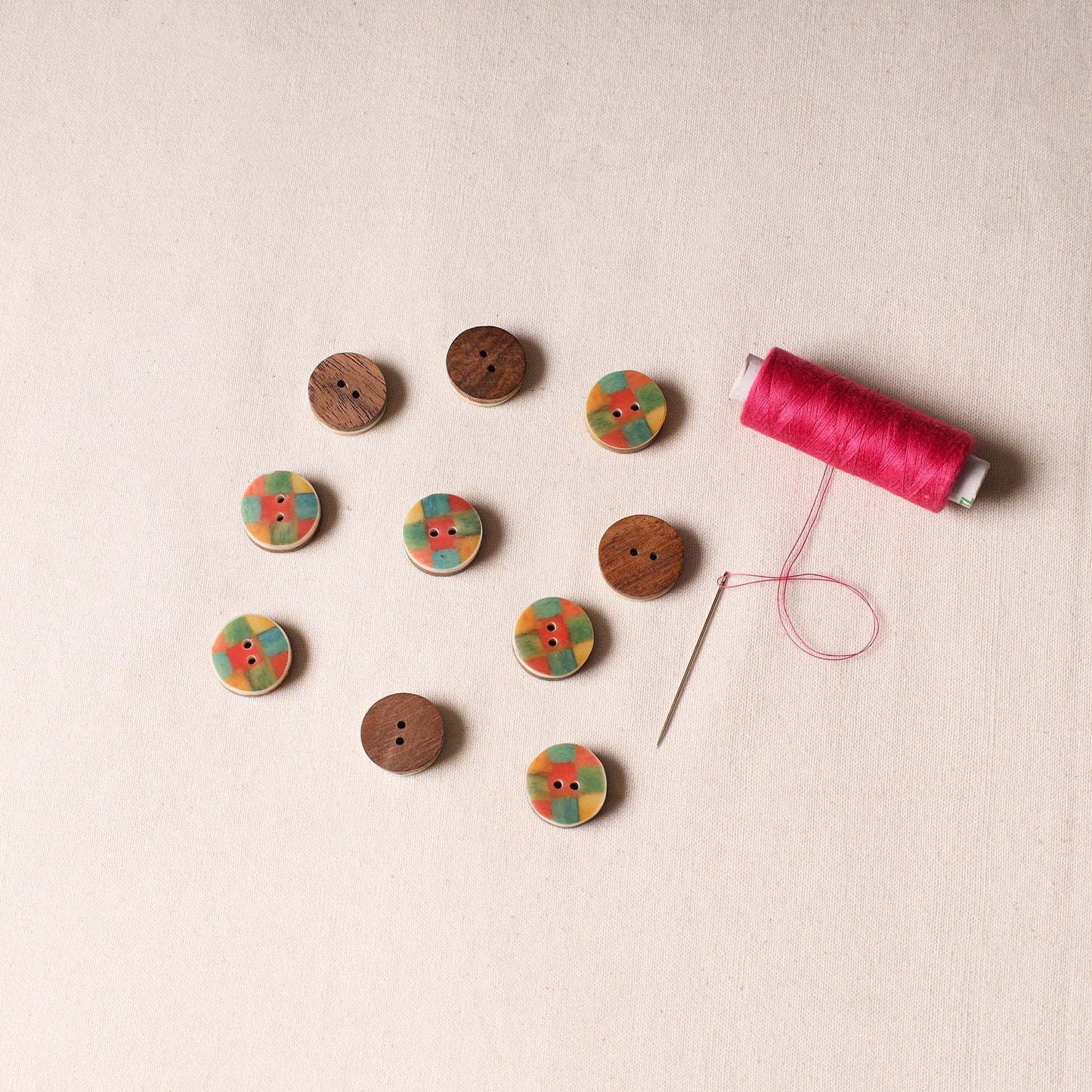 1.8cm Handmade Sambhal Clothing Button (Set of 10)